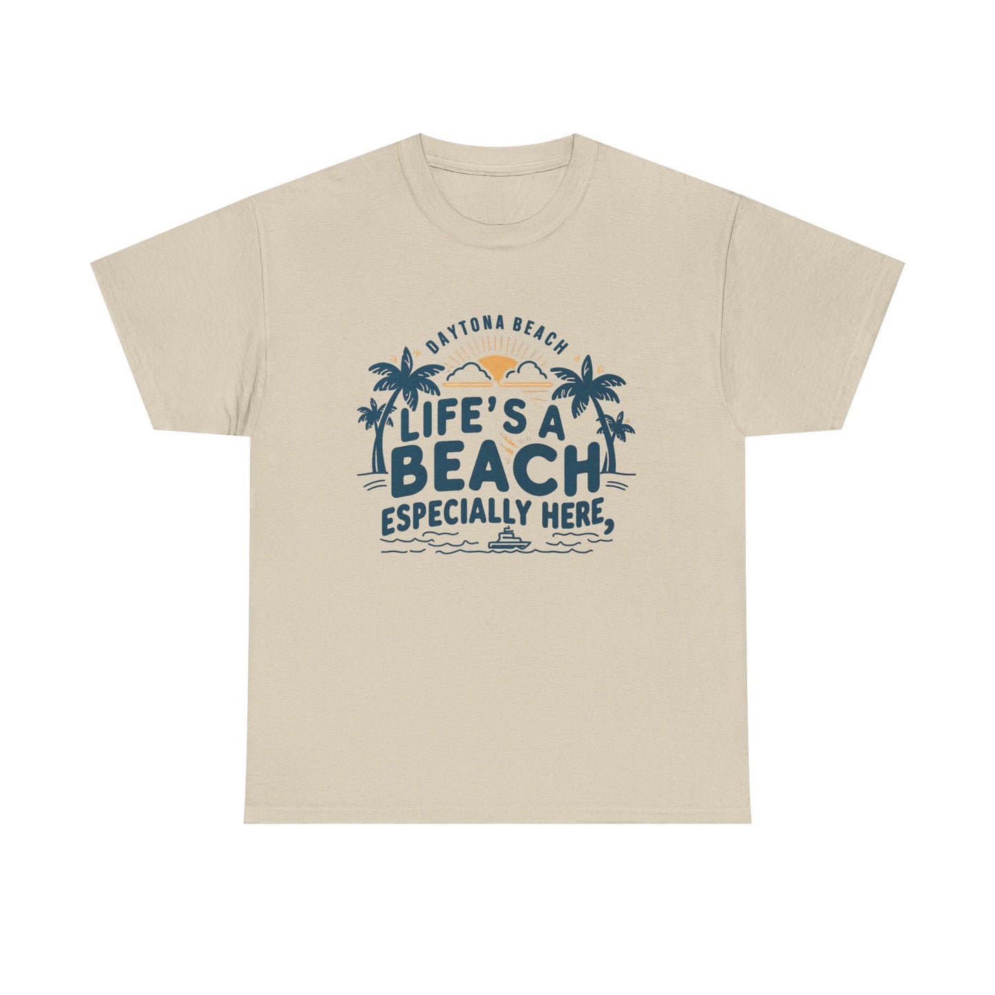 Life's A Beach Daytona Beach Graphic T Shirt NEW ADULT