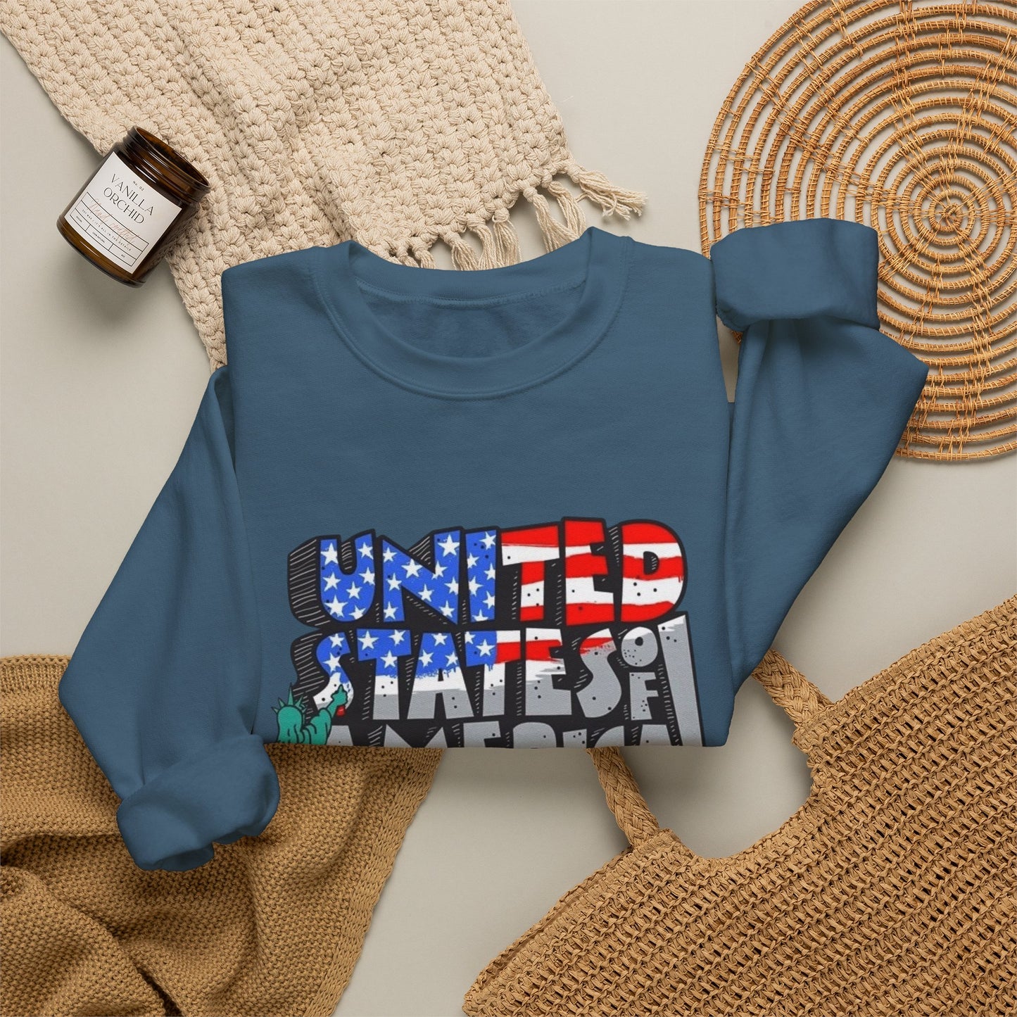 United States Of America Sweater NEW Unisex Heavy Blend™ Crewneck Sweatshirt