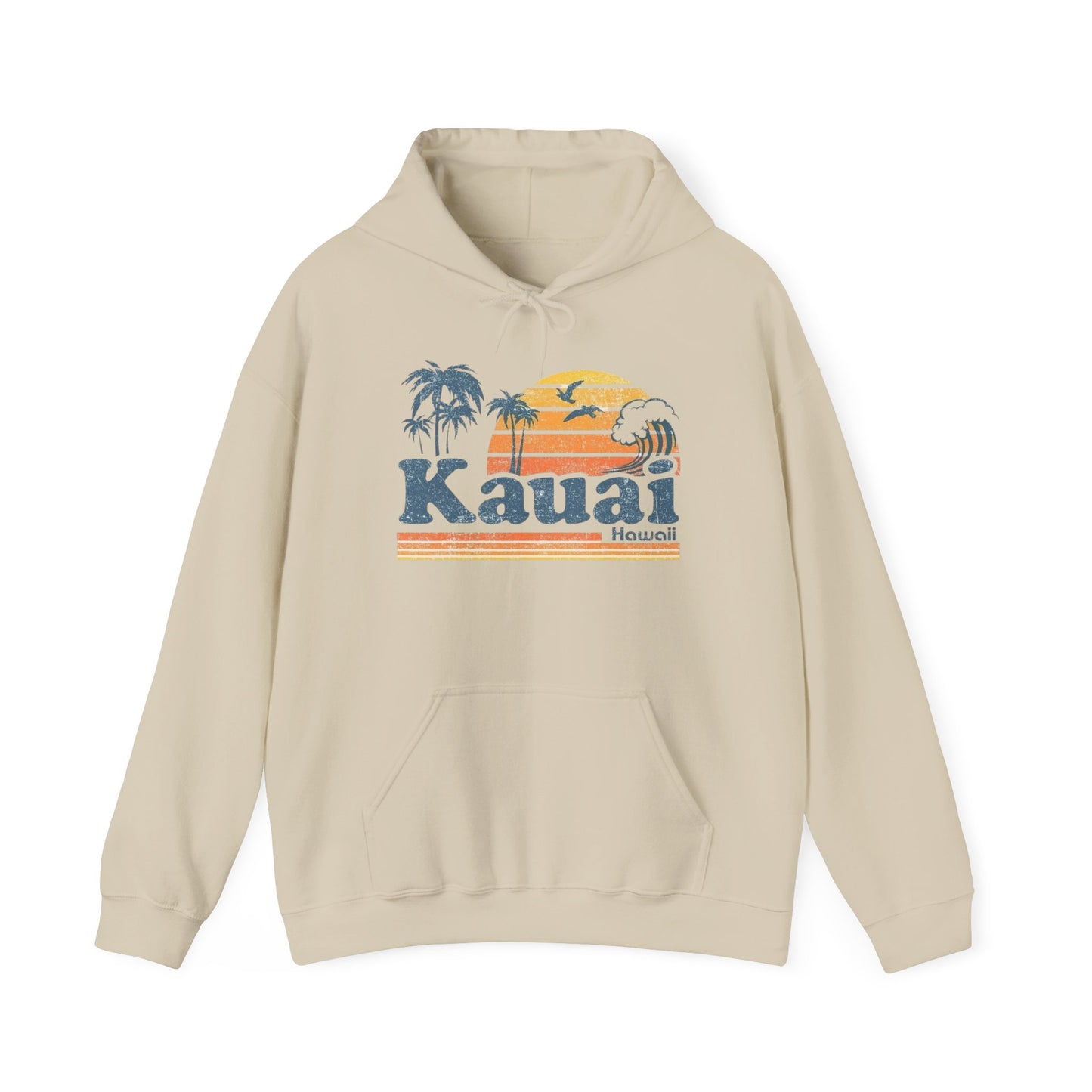Kauai Hawaii Graphic Hoodie Unisex Heavy Blend™ Hooded Sweatshirt