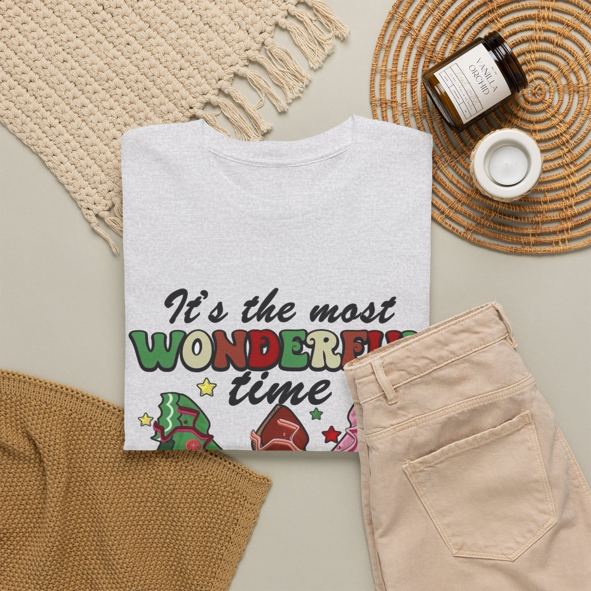Christmas Tree Trio “Most Wonderful Time of the Year” T-Shirt Men's Graphic Tee
