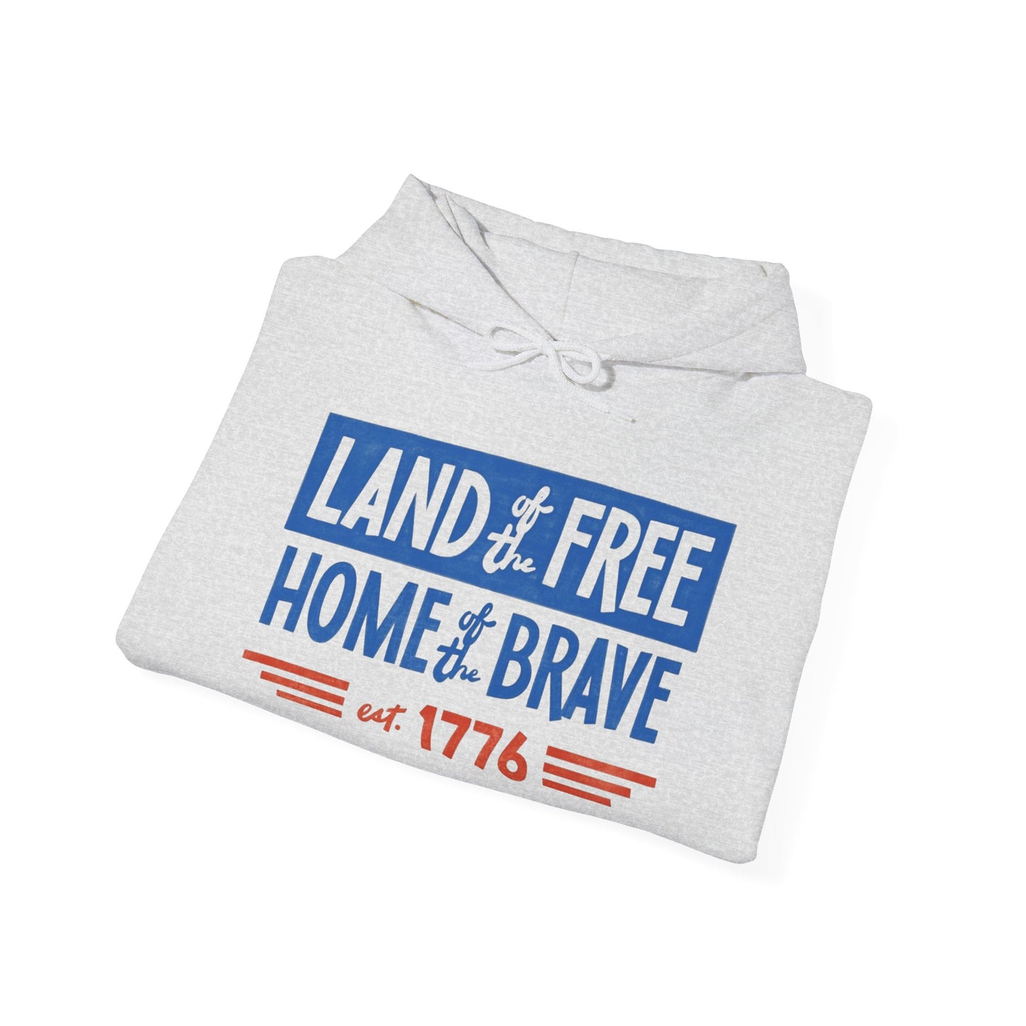 Land Of The Free Home Of The Brave USA Graphic Hoodie Unisex Hooded Sweatshirt