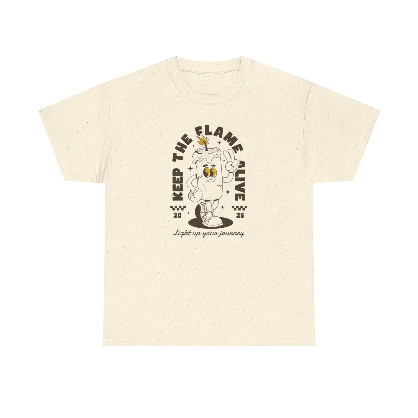 Keep The Flame Alive Graphic T-Shirt Comfy Cotton Tee Brand NEW