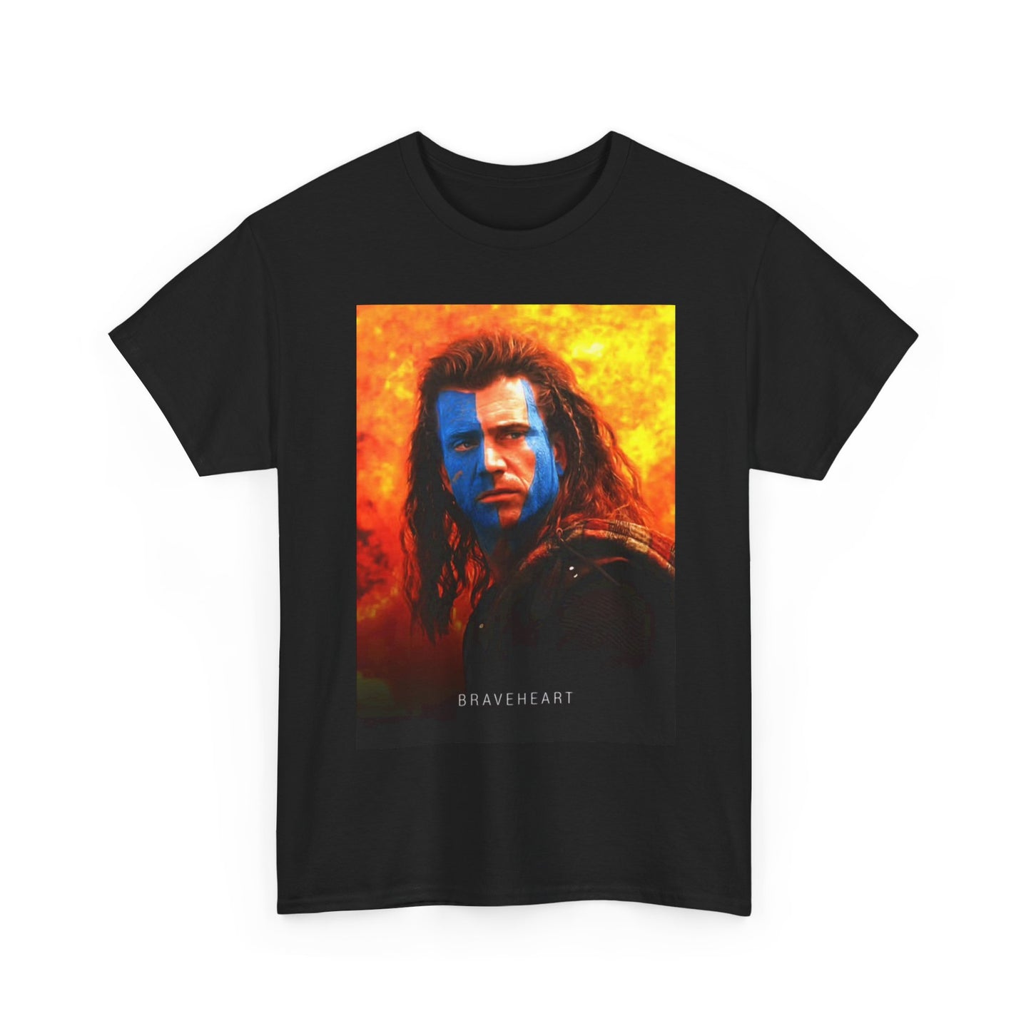 BraveHeart Tshirt Vintage Movie Mel gibson Retro Unisex Heavy Cotton Tee