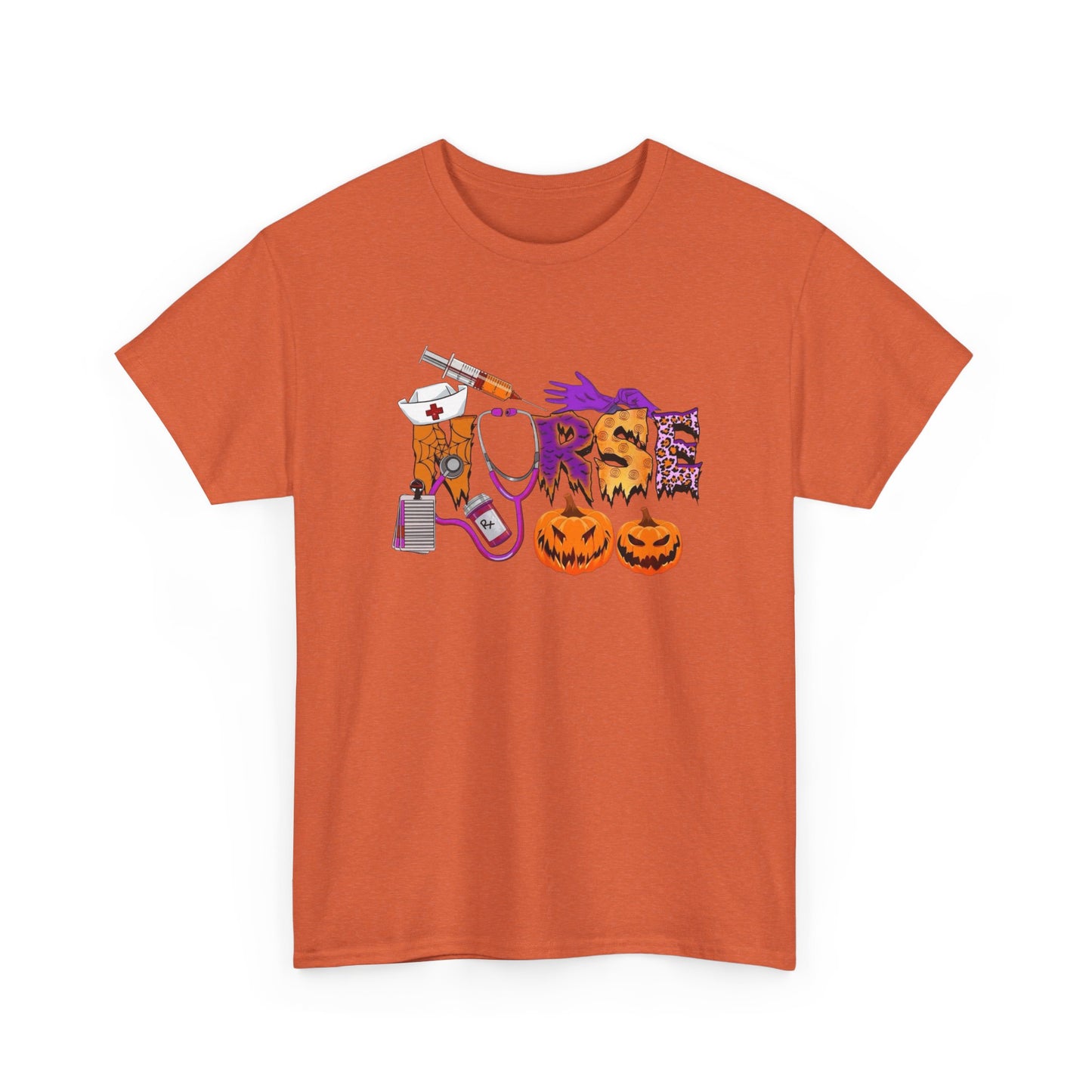 Halloween Nurse Graphic T Shirt NEW Unisex Heavy Cotton Tee
