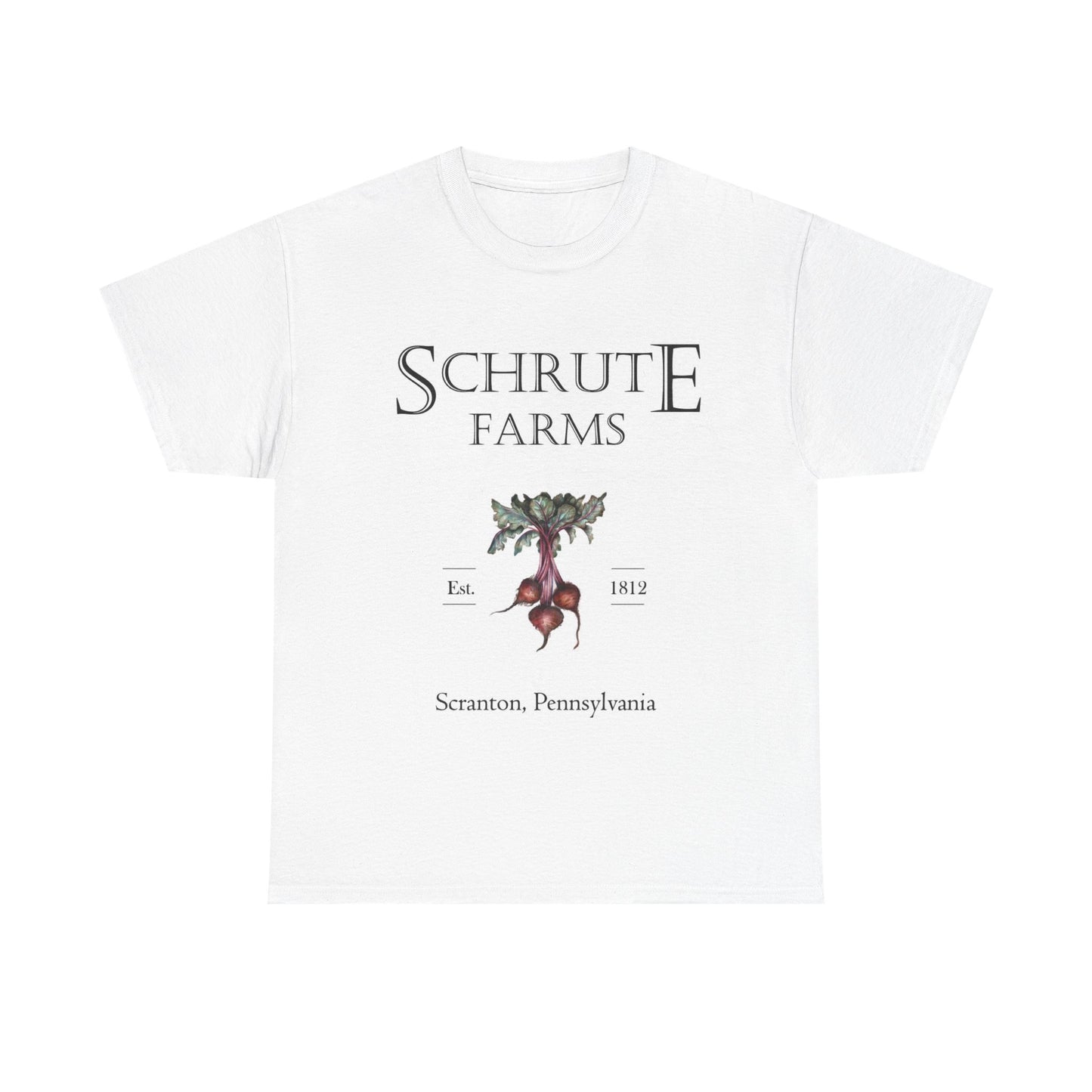 Schrute Farms Graphic T Shirt The Office Unisex Heavy Cotton Tee Retro
