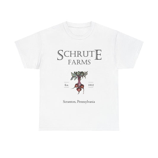 Schrute Farms Graphic T Shirt The Office Unisex Heavy Cotton Tee Retro