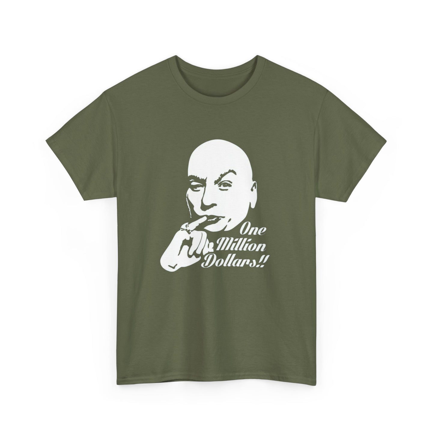 Dr Evil Funny Austin Powers Graphic T Shirt NEW Adult Unisex Heavy Cotton Tee