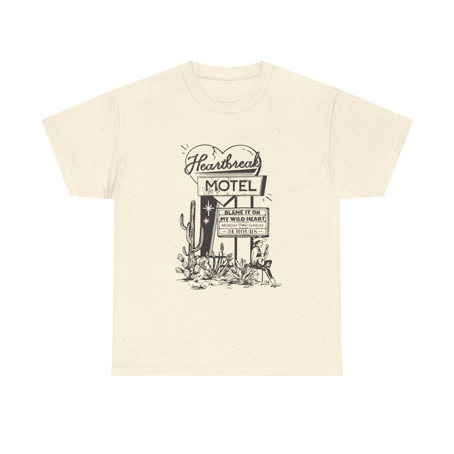 Heartbreak Hotel Graphic T Shirt Unisex Heavy Cotton Tee