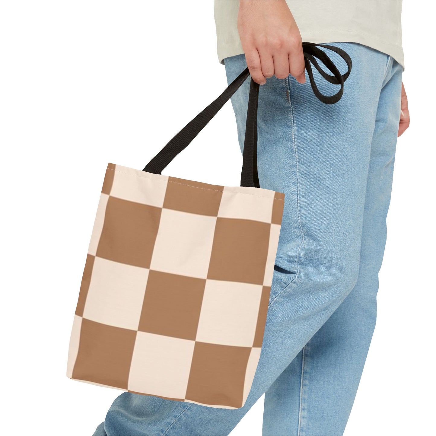 Modern Checkered All Over Print BRAND NEW Purse - Pocketbook - Travel Tote Bag
