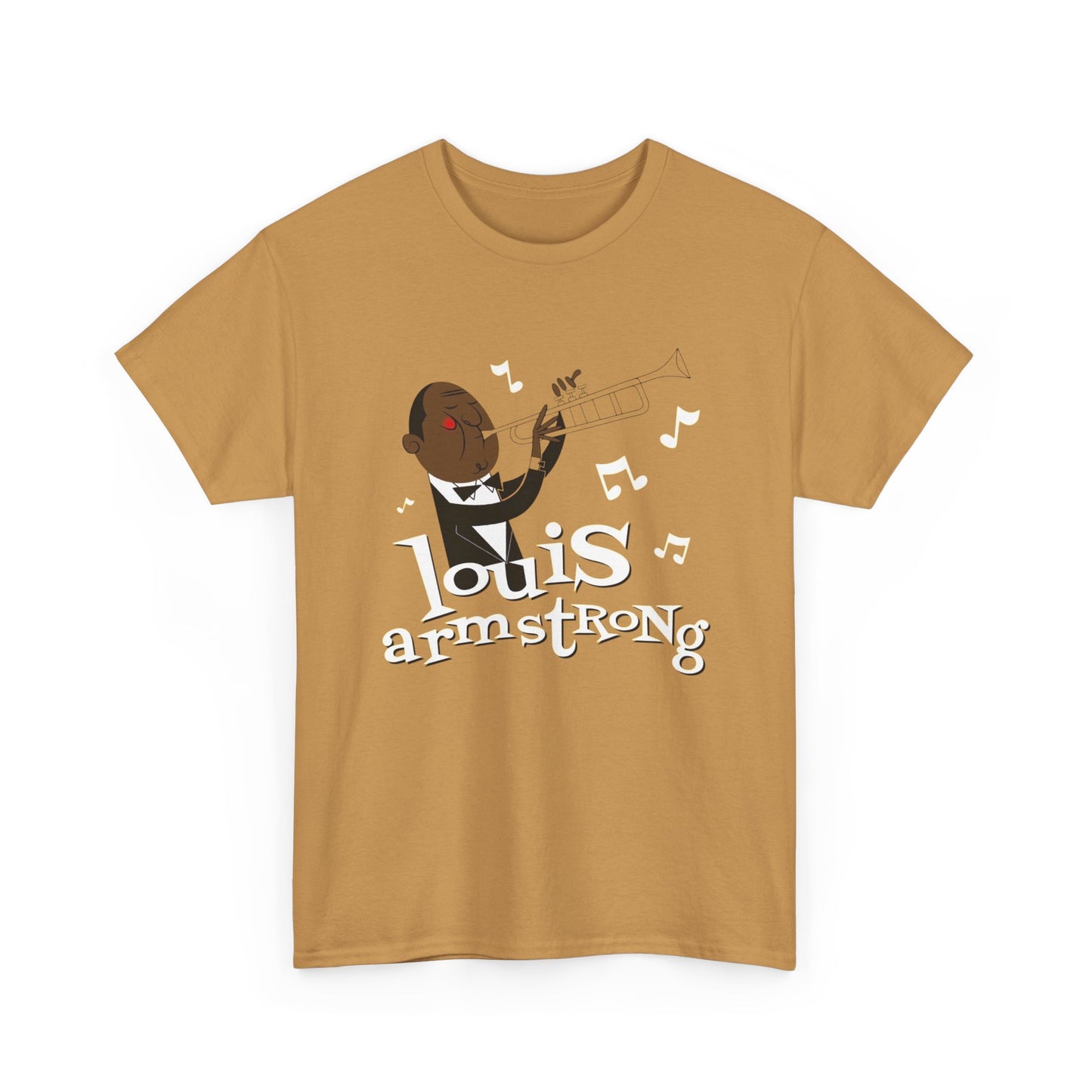 Louis Armstrong Vintage Graphic T Shirt ADULT NEW Heavy Cotton Tee