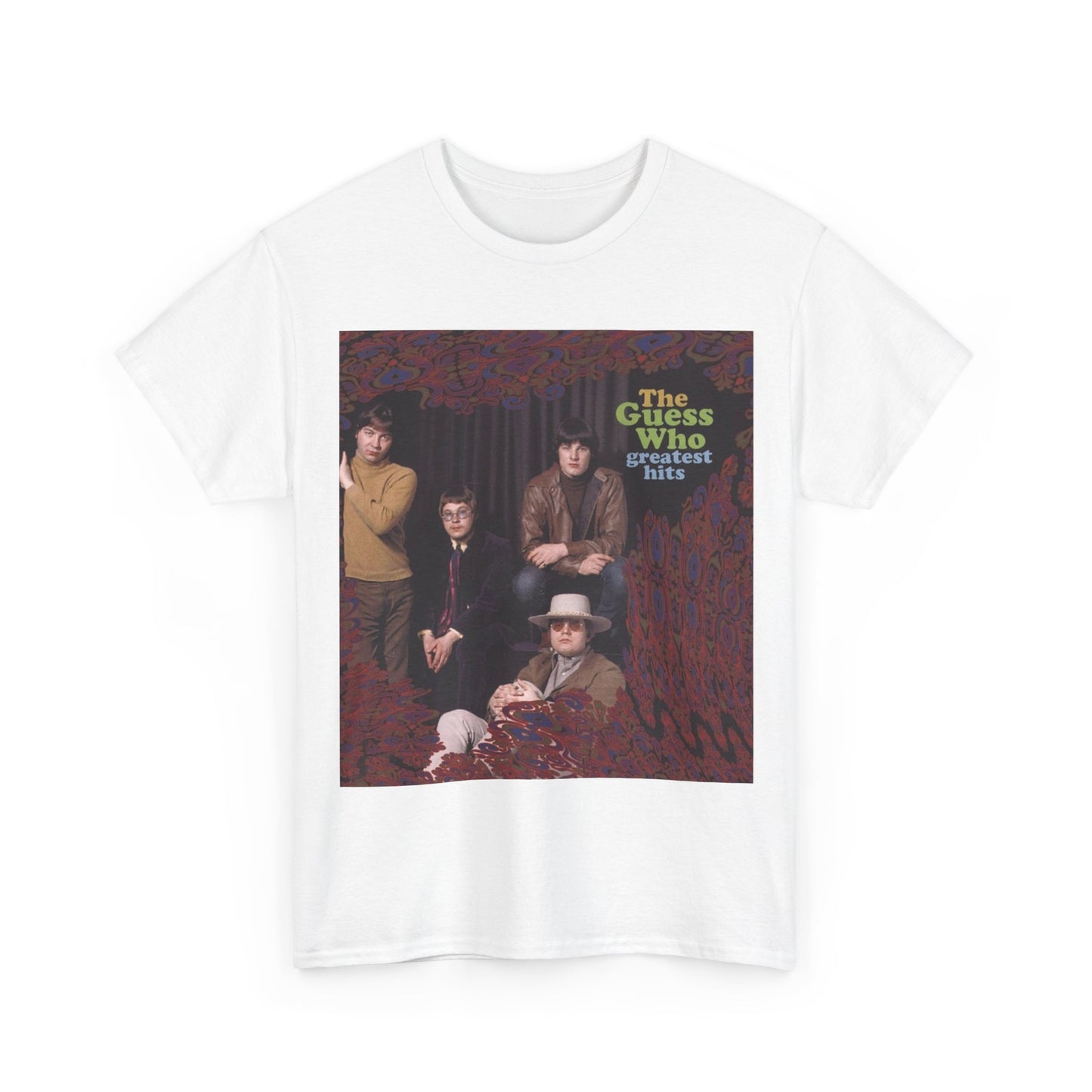 The guess who T-shirt vintage album art superbad Unisex Heavy Cotton Tee