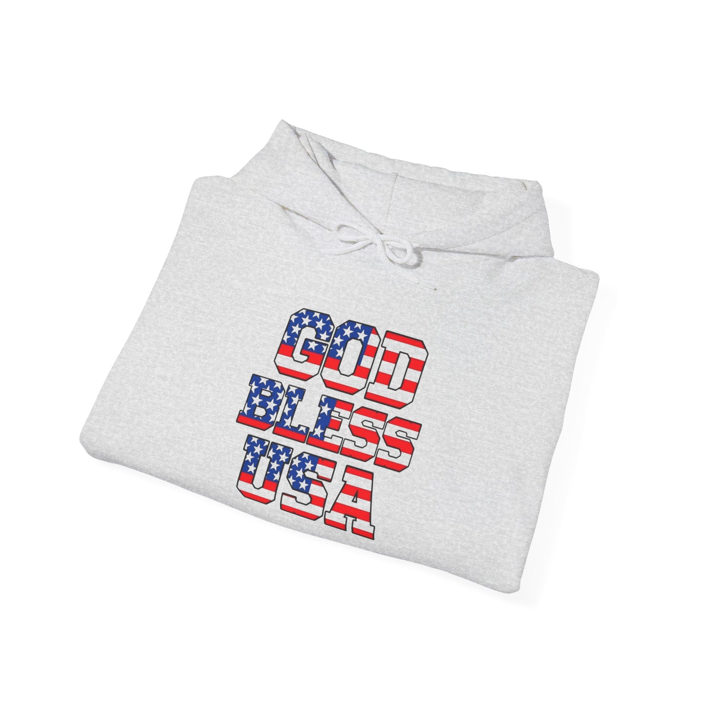 God Bless USA Graphic Hoodie NEW ADULT Unisex Heavy Blend™ Hooded Sweatshirt