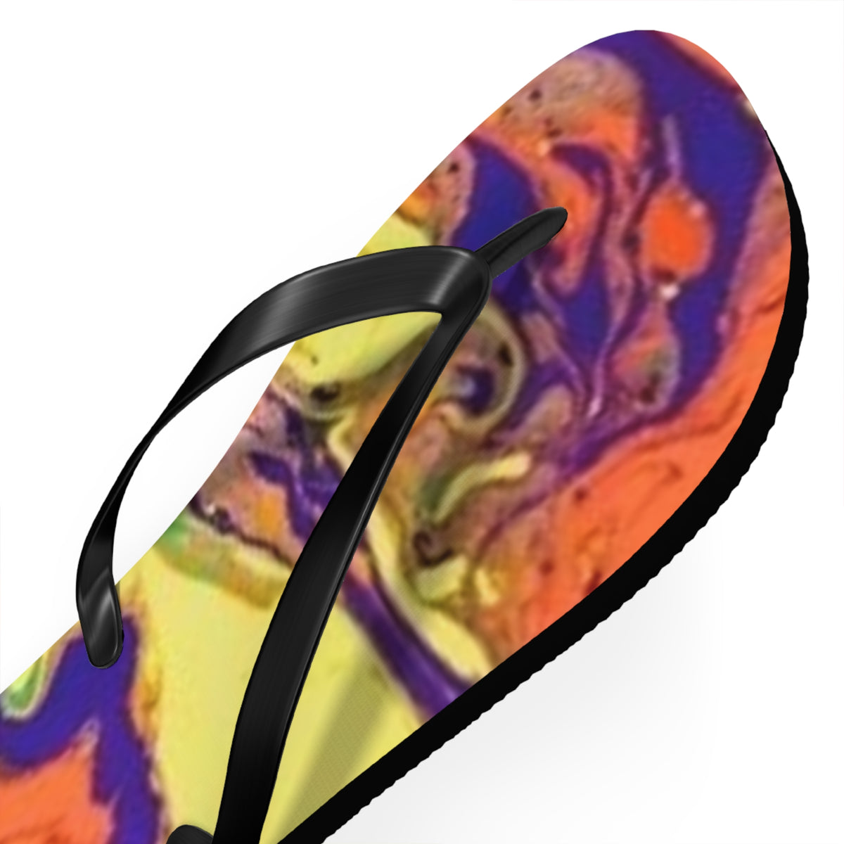 Orange And Yellow Flip Flops, Sandals Slides, Summer Footwear, Brand New