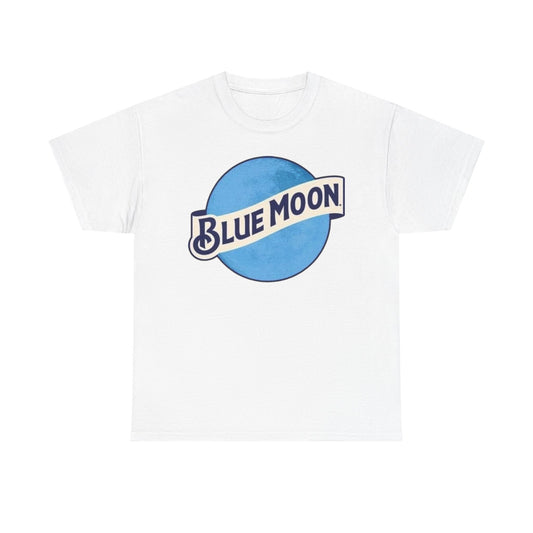 Blue Moon Vintage Beer Graphic T Shirt Men's Heavy Cotton Tee