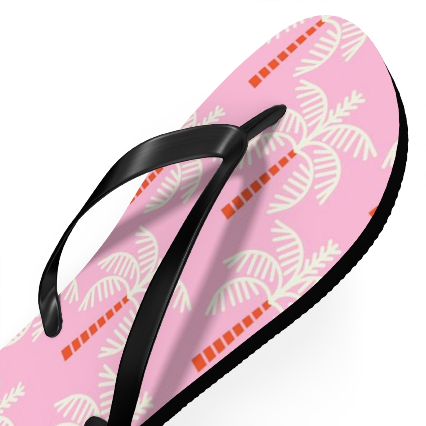 Waves And Sun Sandals Pink Palms Summer Flip Flops Slides BRAND NEW