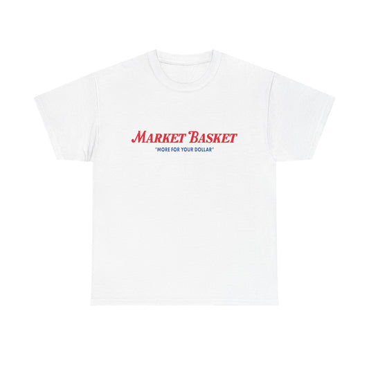 Boston vintage market basket New England retro patriots Heavy Cotton Tee