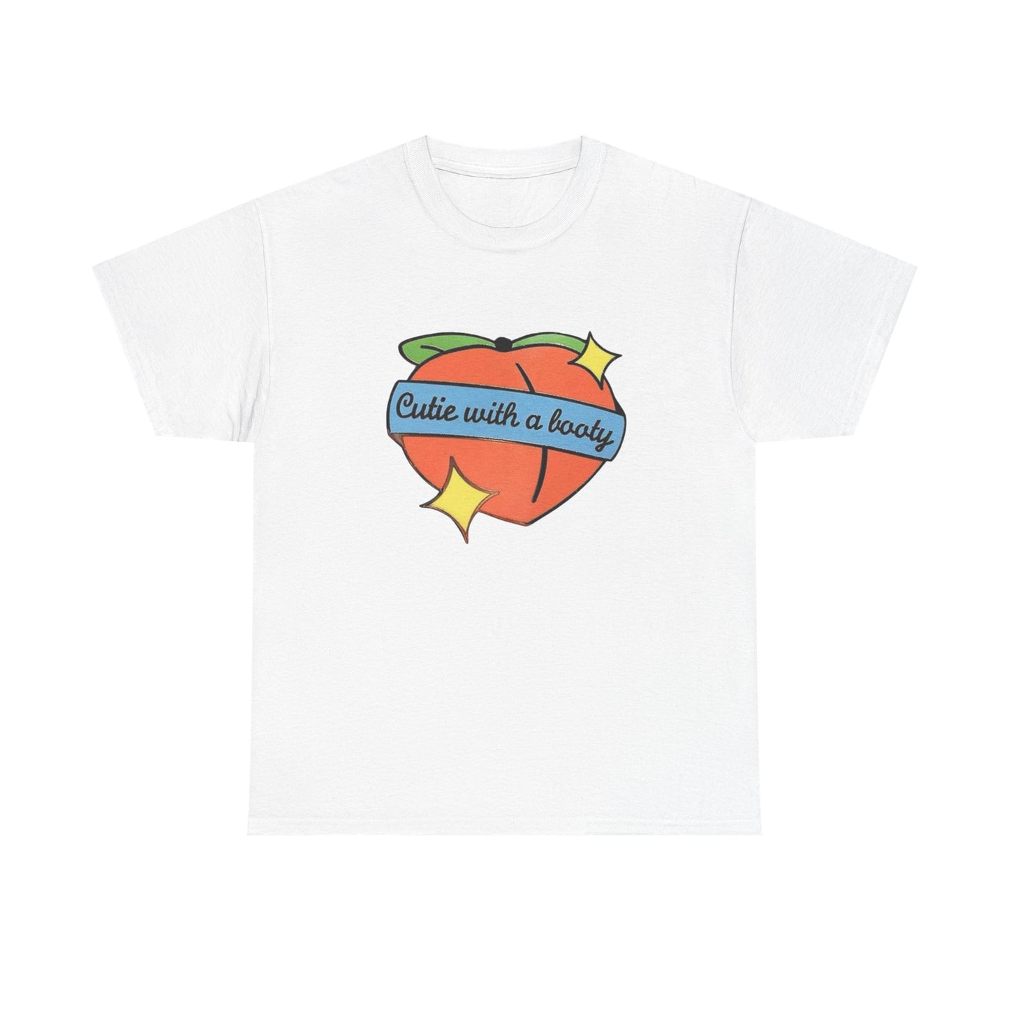 Cutie With A Booty T Shirt Graphic Unisex Heavy Cotton Tee NEW GIFT
