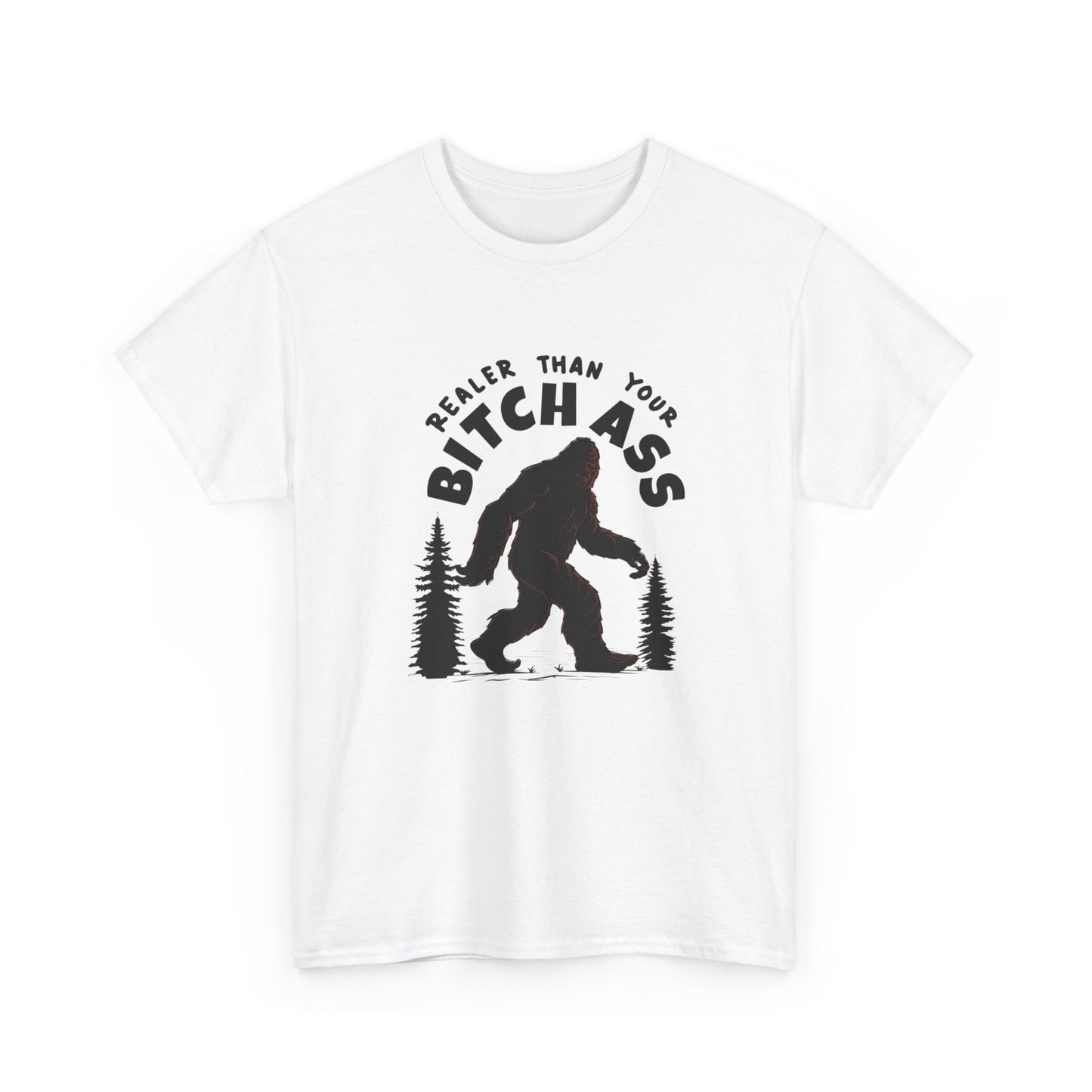 Funny Sasquatch Graphic T Shirt Unisex Heavy Cotton Tee