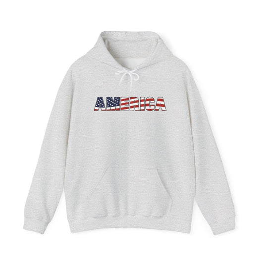 American Flag USA Retro Graphic Hoodie Men's Heavy Blend™ Hooded Sweatshirt