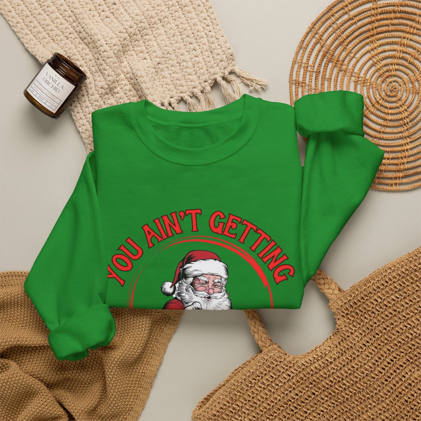 Funny Santa Christmas Sweater NEW Unisex Heavy Blend™ Crewneck Sweatshirt