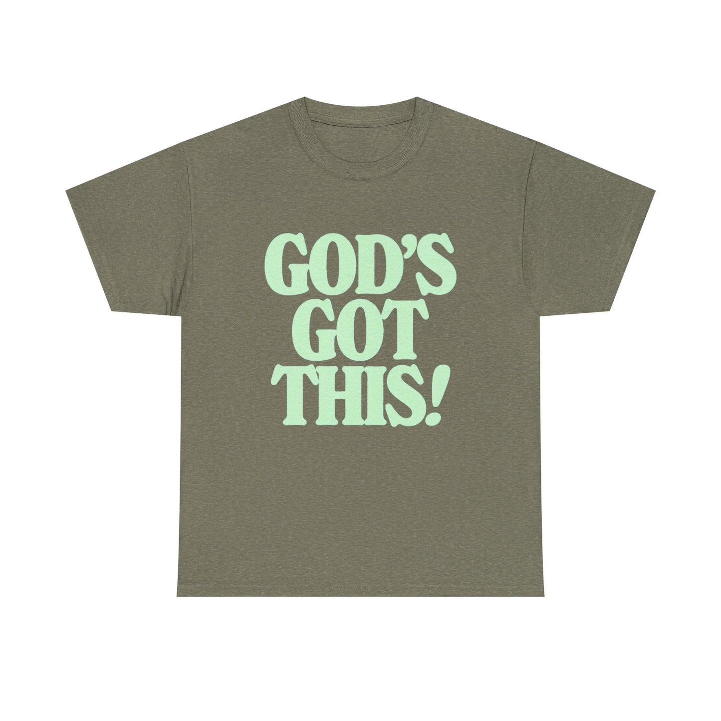 Gods Got This Graphic T Shirt Men's Heavy Cotton Tee - Quality - Modern True to Size