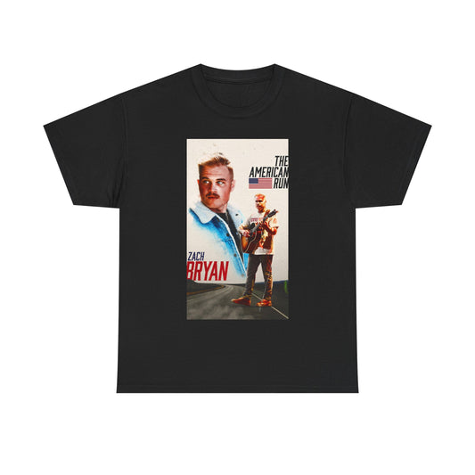 Zach Bryan T-shirt country music cowboy vintage cowgirls graphic Unisex Heavy