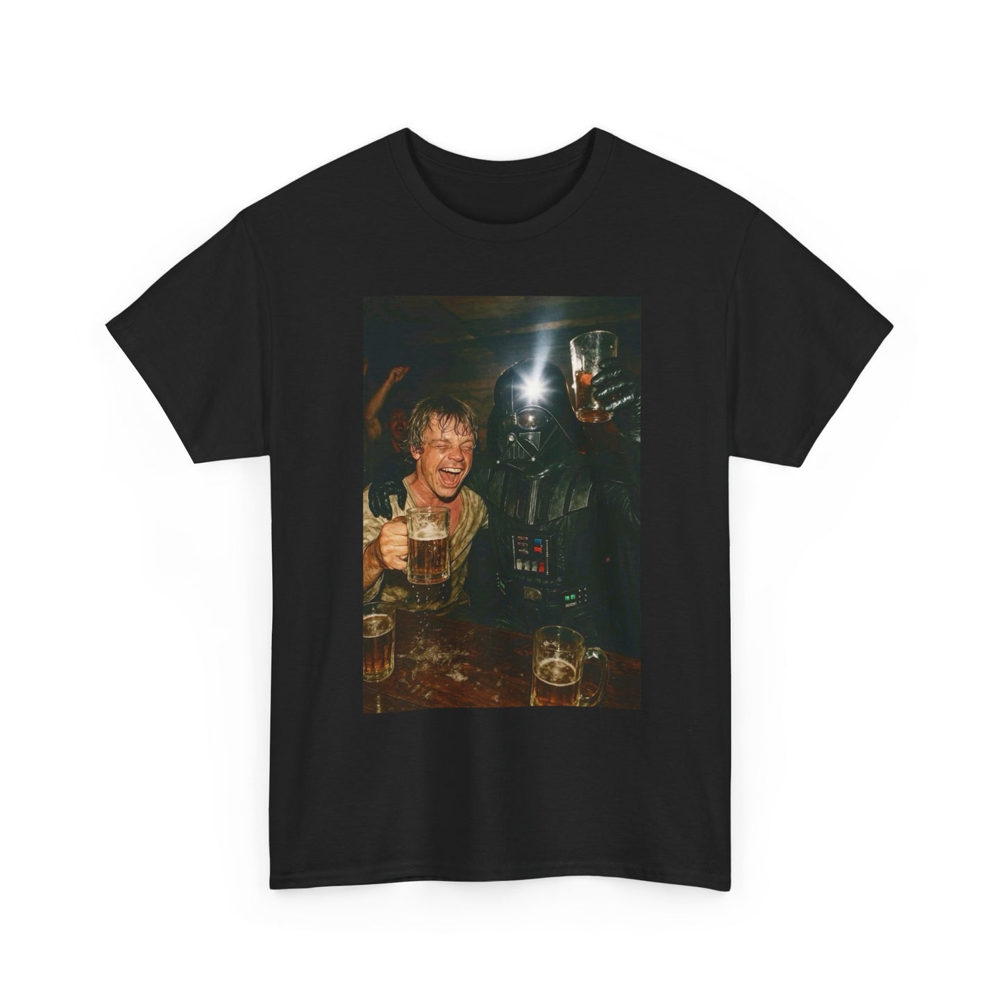 Darth Vader Graphic T Shirt Funny Beers Unisex Heavy Cotton Tee
