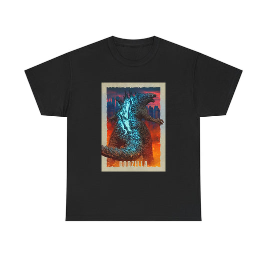 GodZilla Tshirt Vintage Movie Poster Retro Japan Unisex Heavy Cotton Tee