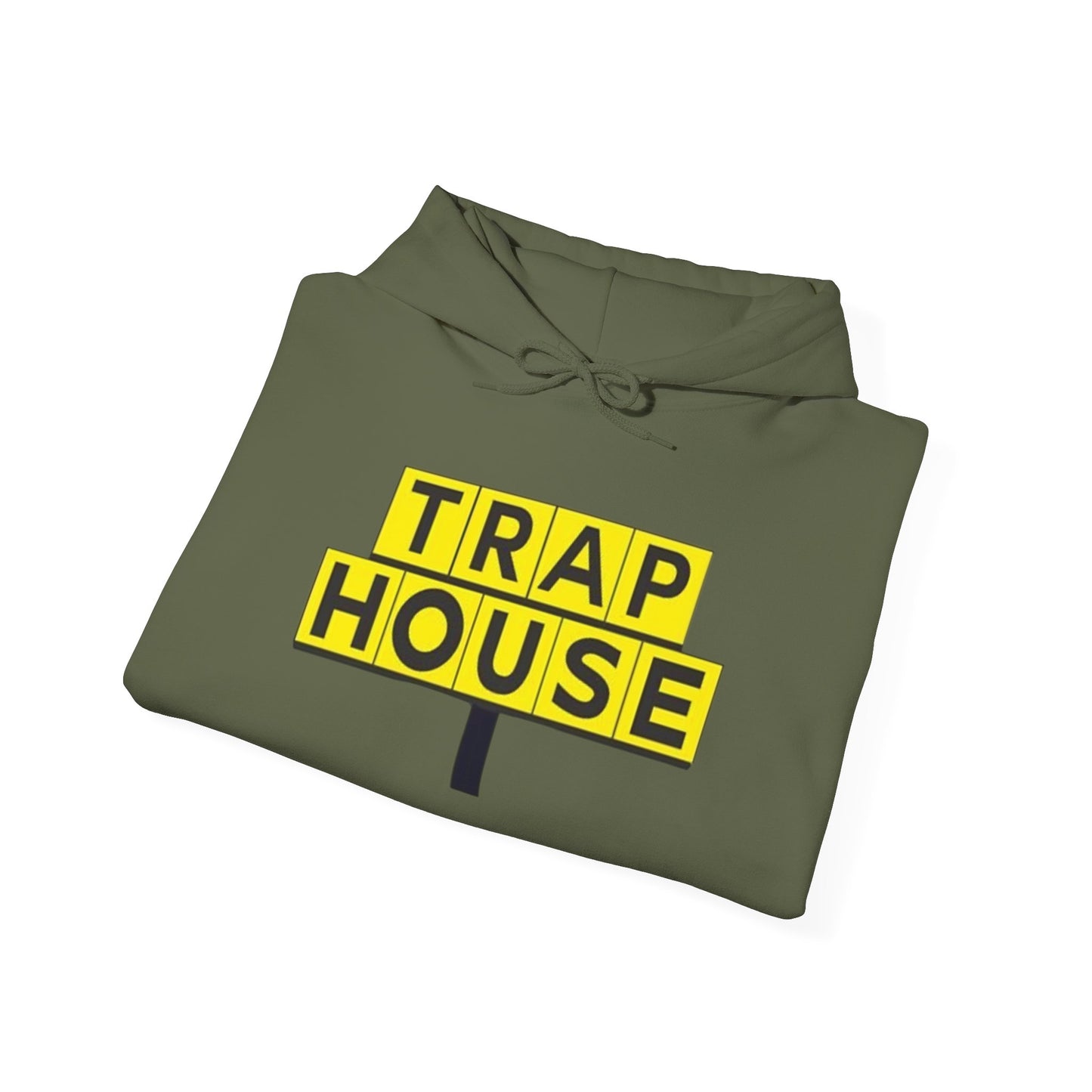 Trap House Waffle House Graphic Hoodie Unisex Heavy Blend™ Hooded Sweatshirt