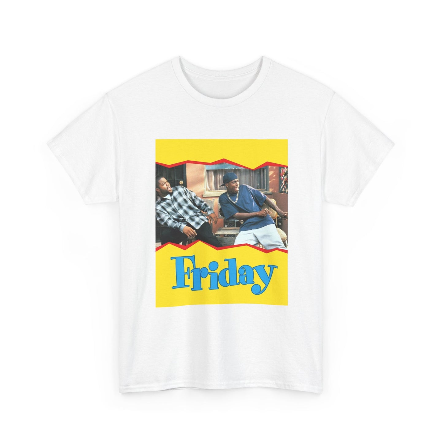 Friday Tshirt Movie Poster Ice Cube Comedy Vintage Retro Unisex Heavy Cotton Tee