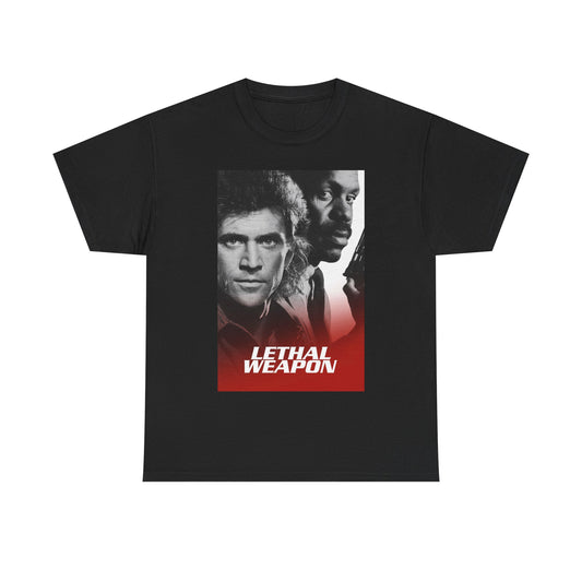 Lethal Weapon Shirt Vintage Movie Poster Retro Mel Gibson Unisex Heavy Cotton