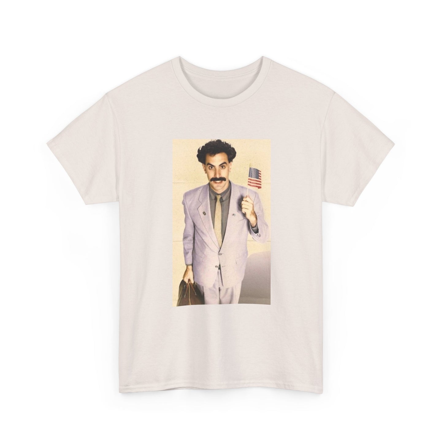 Borat Comes to America Tshirt Funny Comedy Movie Unisex Heavy Cotton Tee