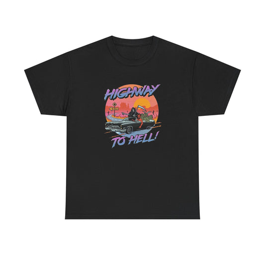 Highway To Hell Graphic T Shirt Adult NEW