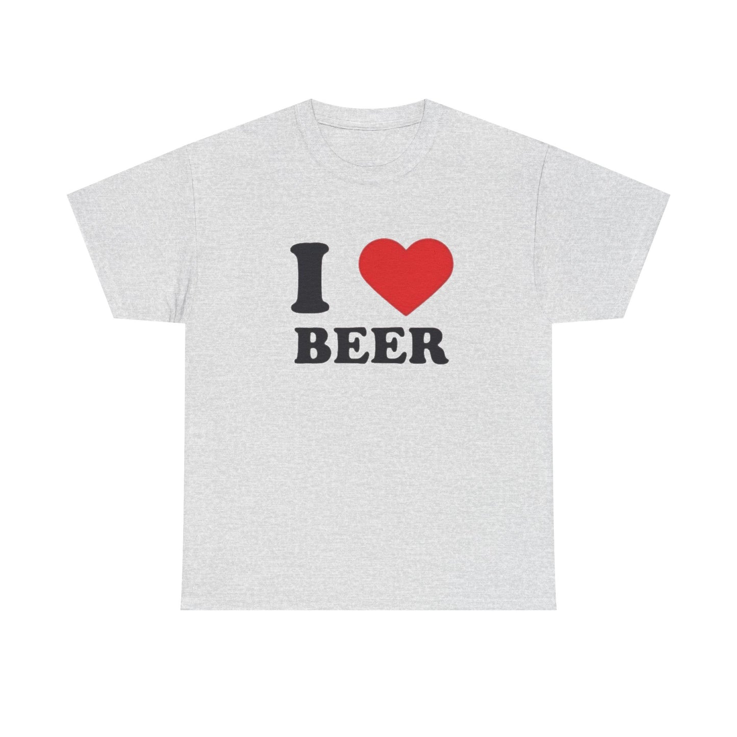 I Love Beer Graphic T Shirt NEW Unisex Heavy Cotton Tee