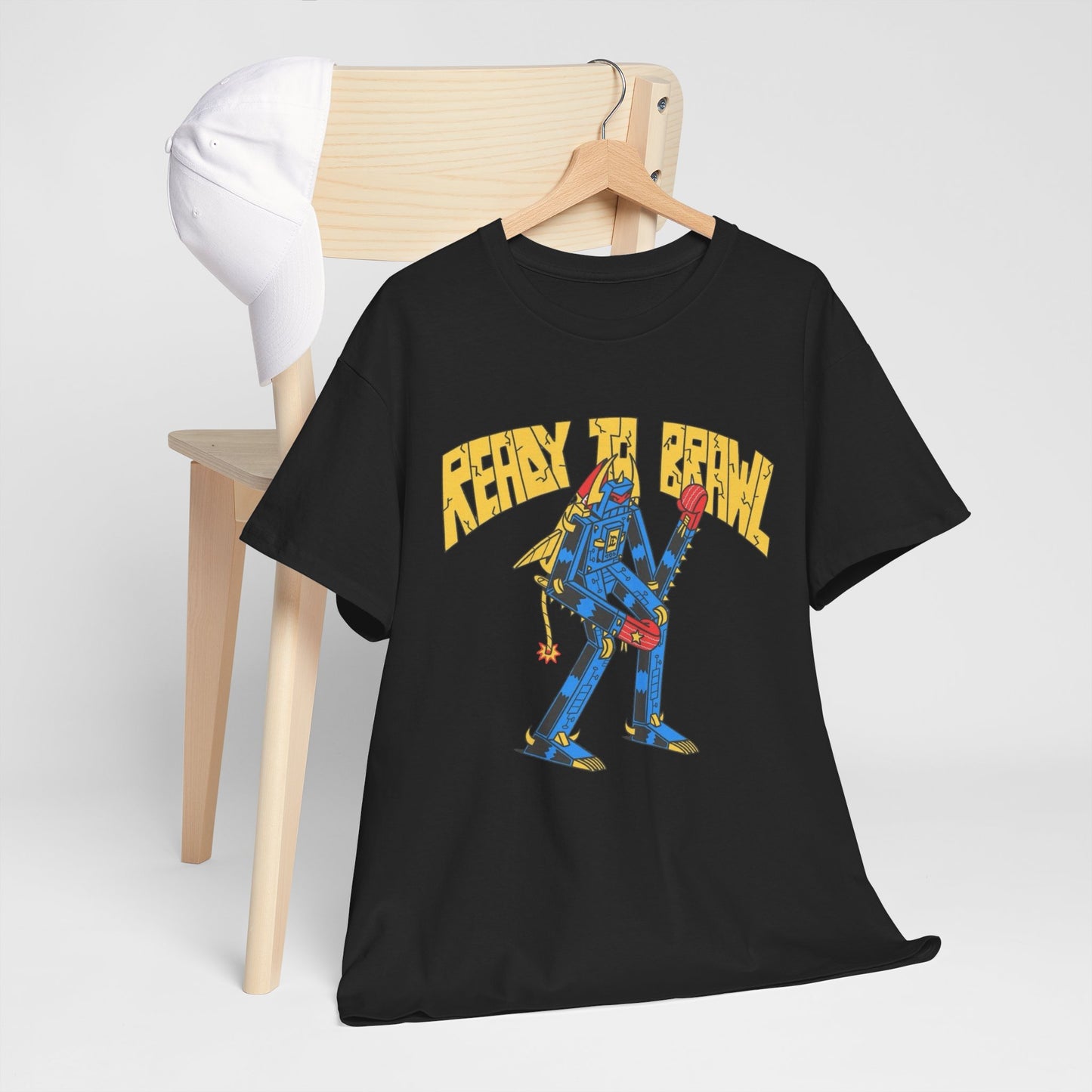 Ready To Brawl Vintage 90's Kids Graphic T Shirt Unisex Heavy Cotton Tee