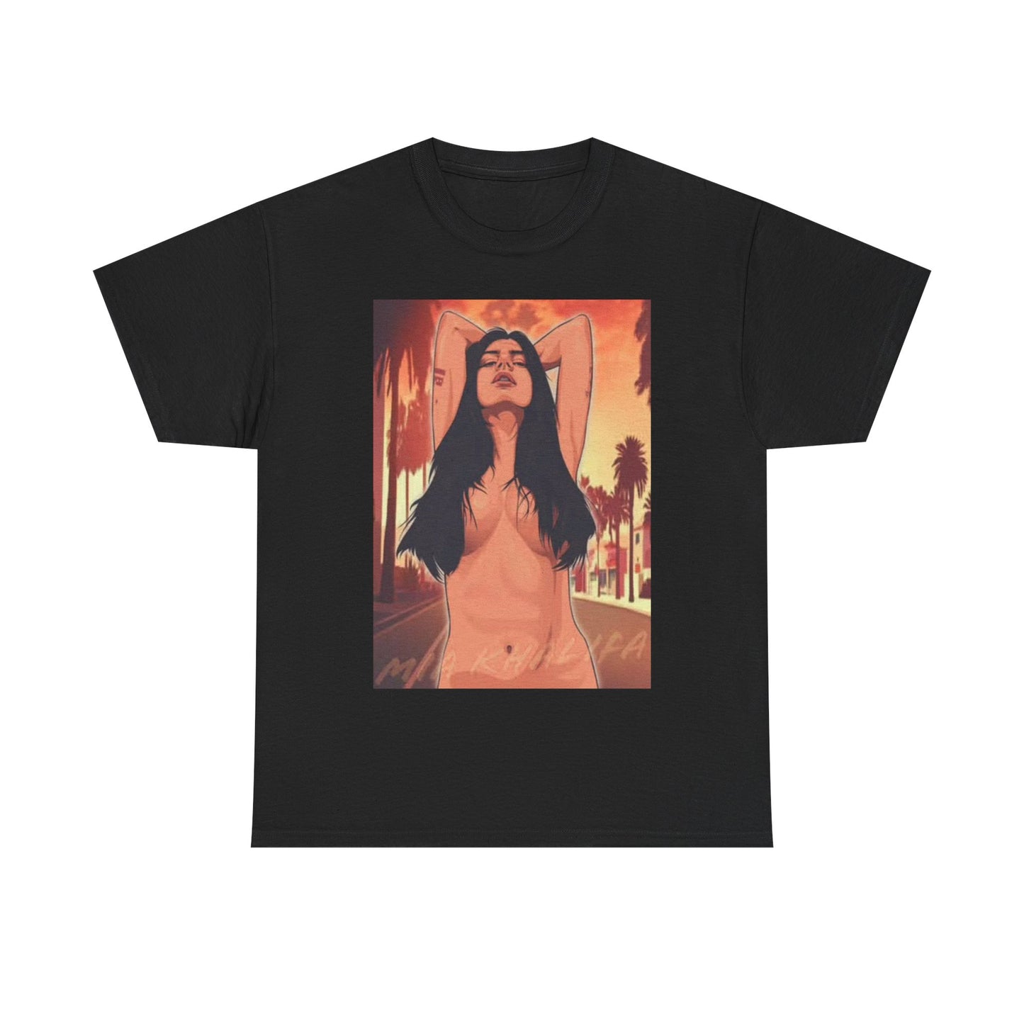 Mia Khalifa GTA Funny Shirt Vice City Graphic Onlyfans Unisex Heavy Cotton Tee
