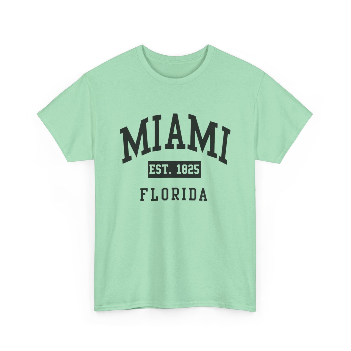 Miami Vintage Graphic T Shirt NEW Unisex Heavy Cotton Tee