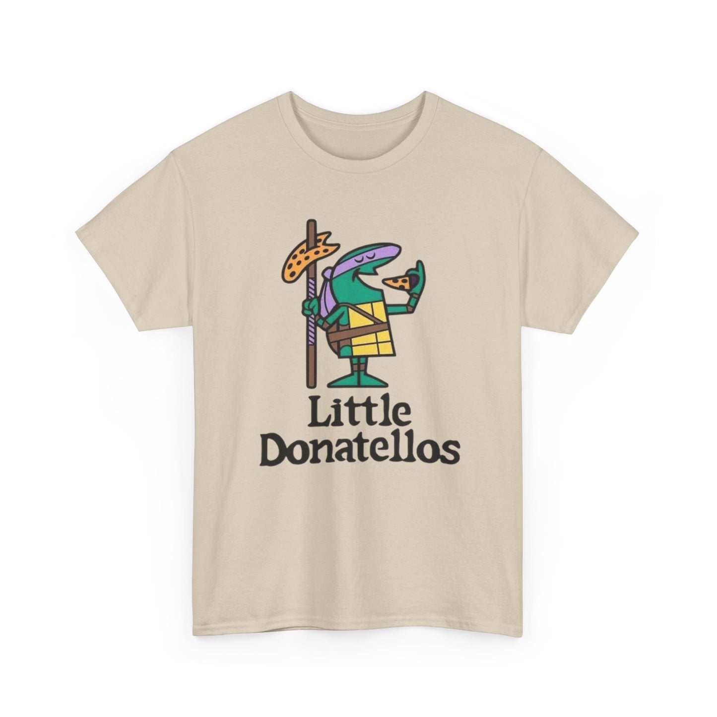 Little Donatello's Turtles Pizza T Shirt S-5XL NEW Unisex Cotton Tee