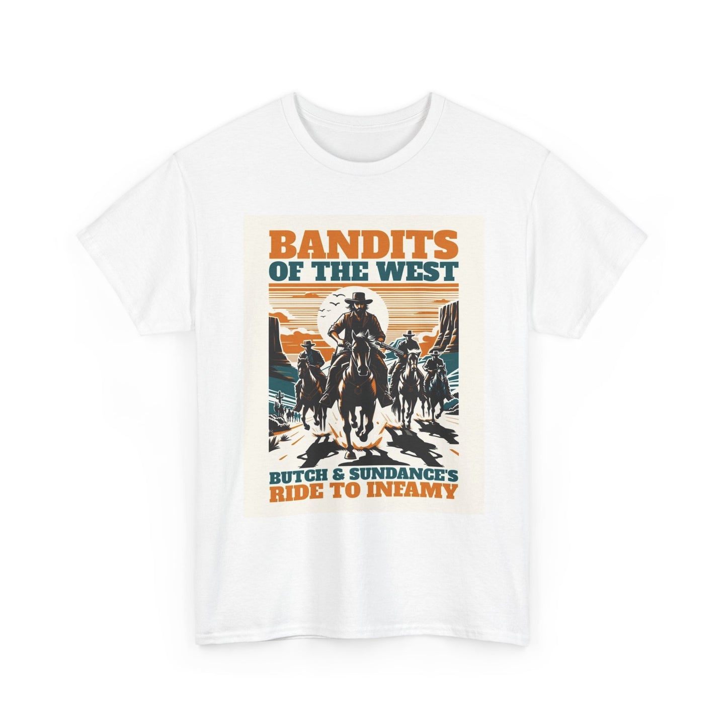 Butch And Sundance Graphic T Shirt Cowboys Movie Vintage Unisex Heavy Cotton Tee