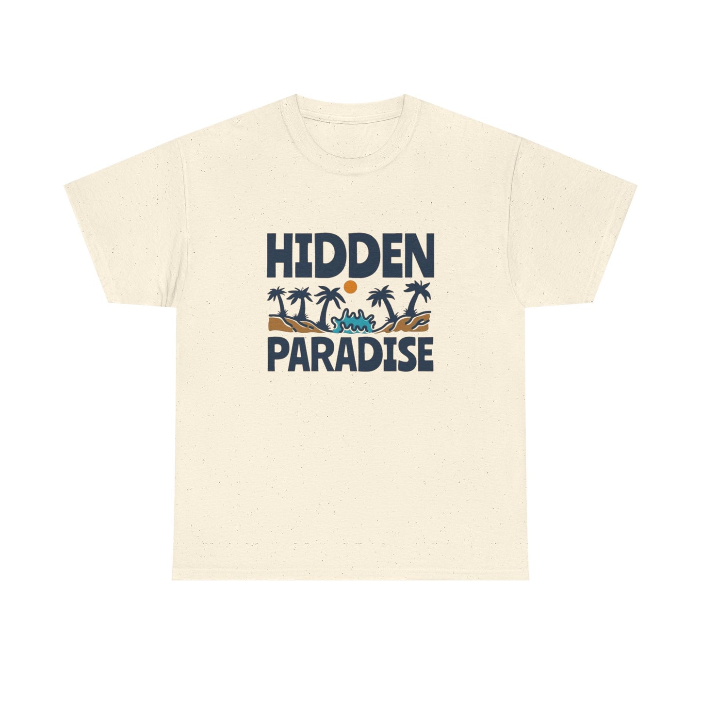 Hidden Paradise Graphic T Shirt NEW Adult Unisex Heavy Cotton Tee