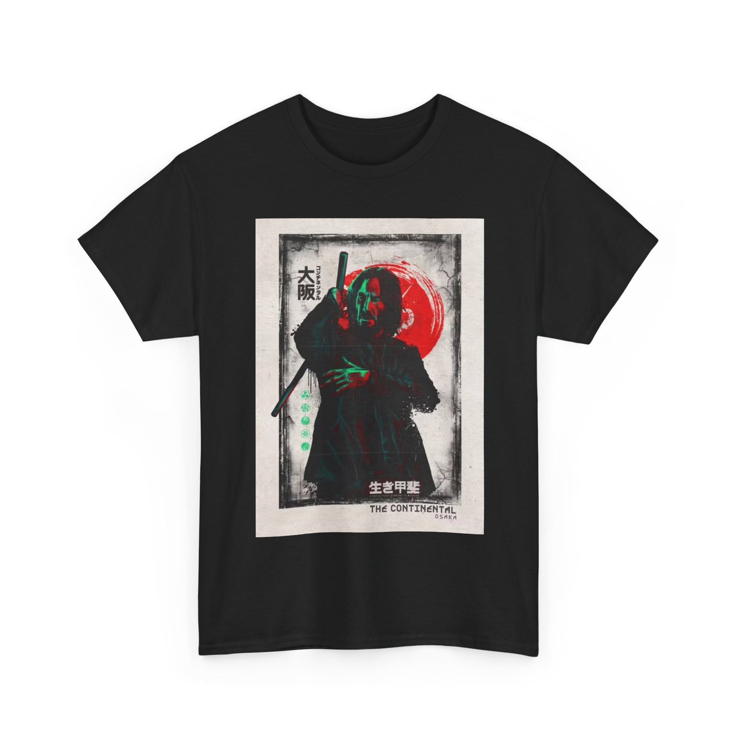 John Wick T shirt The Continental Hotel Graphic Action Movie Unisex Heavy Cotton
