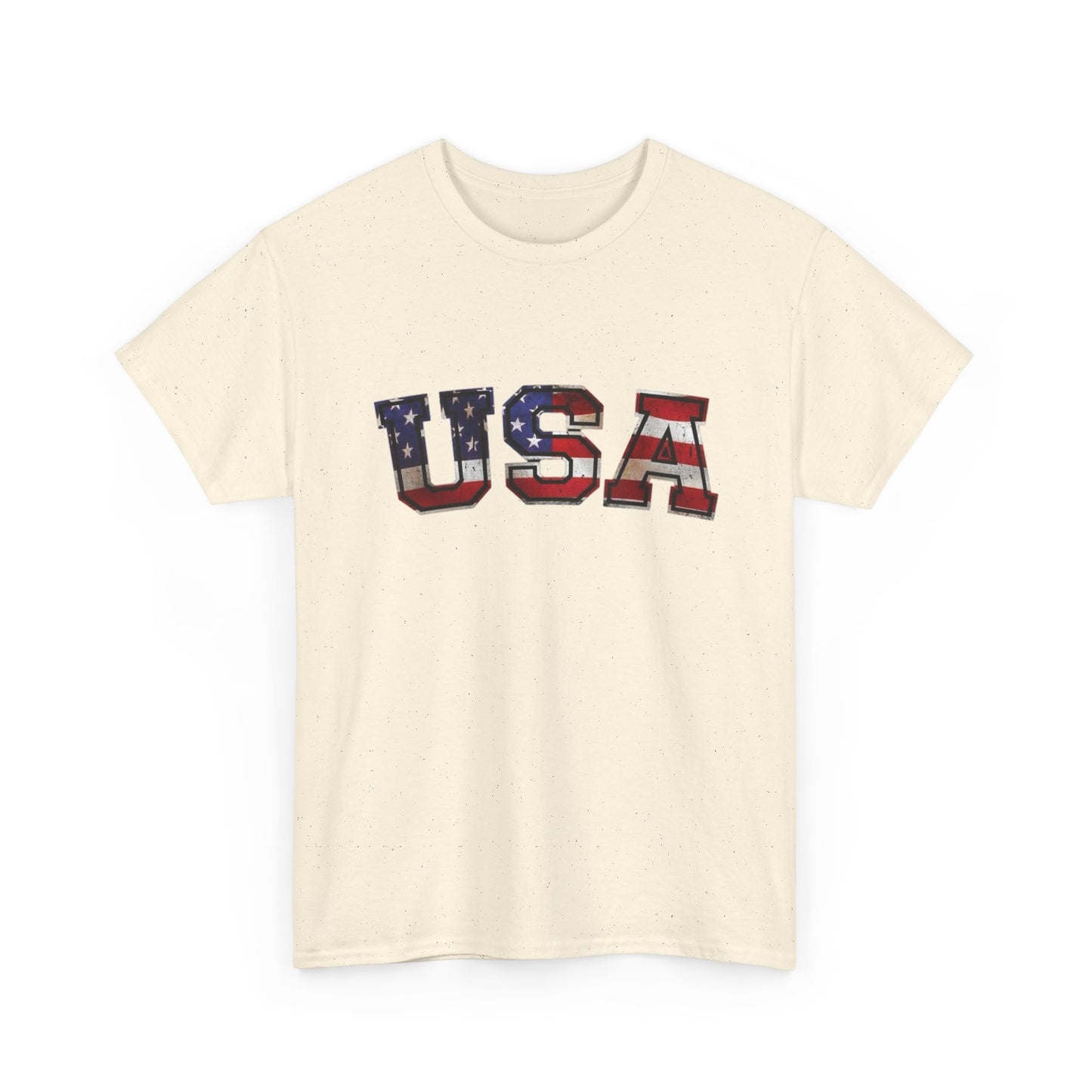 USA American Flag Retro Graphic T Shirt Unisex NEW Heavy Cotton Tee