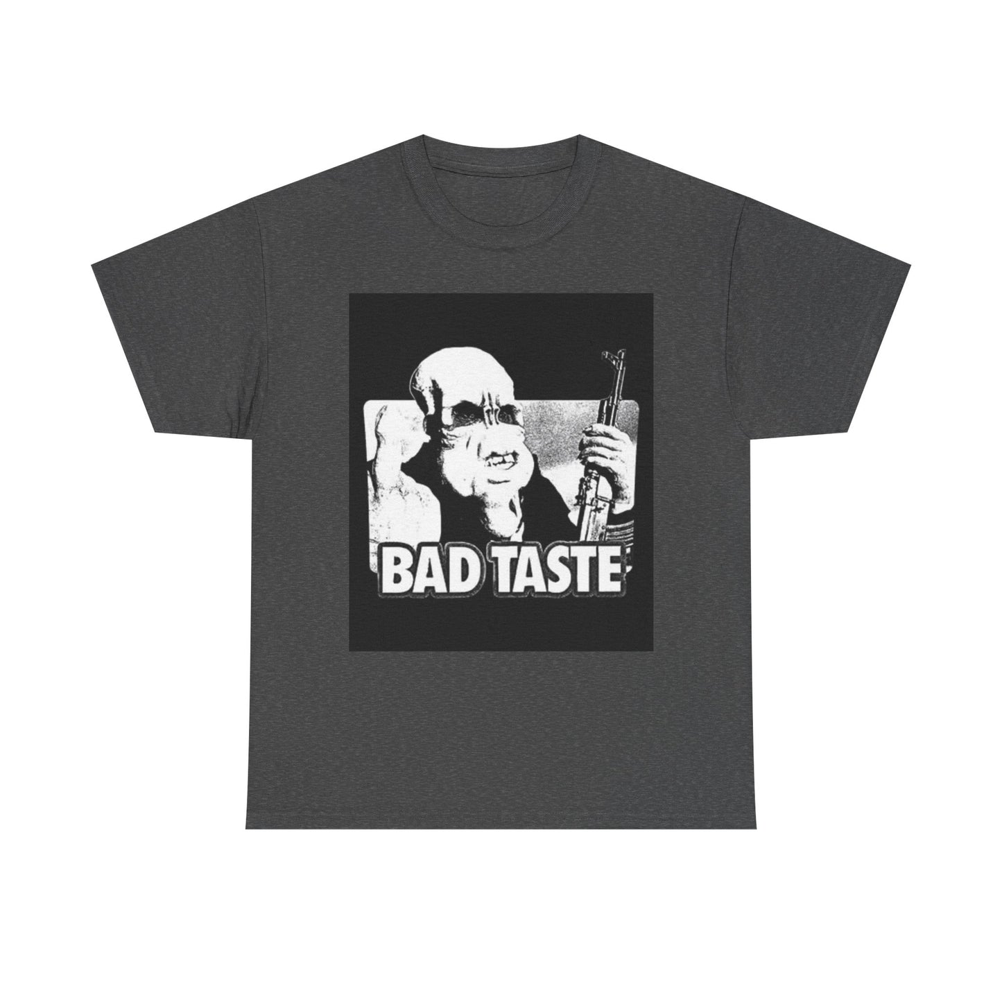 Bad Taste Poster Shirt Retro Graphic Art Unisex Heavy Cotton Tee