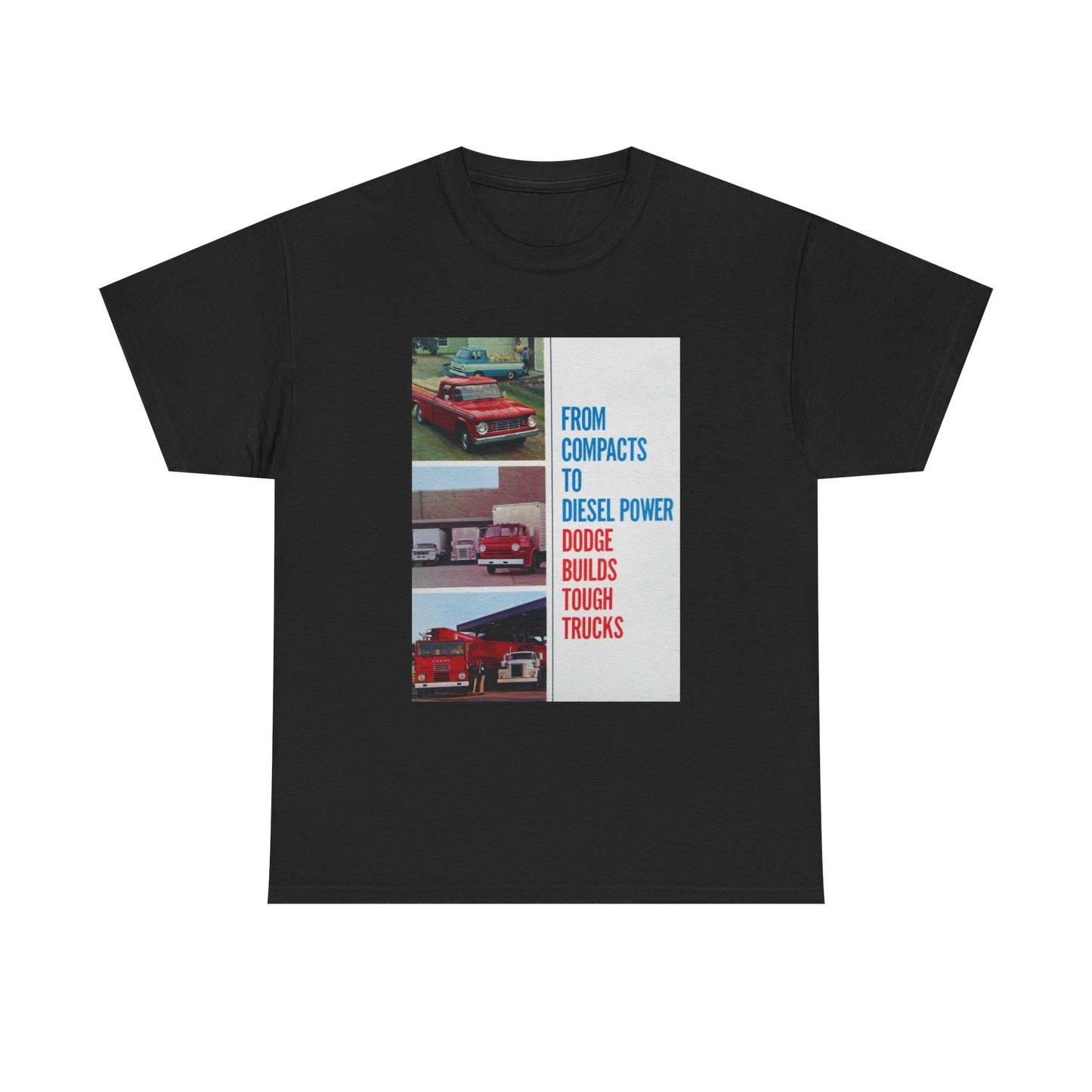 Dodge Trucks Tshirt Vintage Logo 90s Retro Mopar Unisex Heavy Cotton Tee Catalog