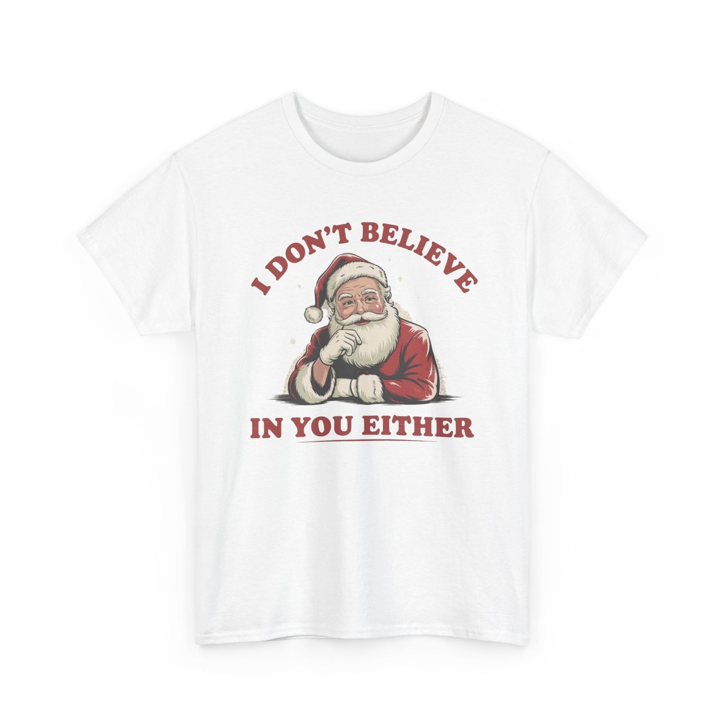 Santa's Real Funny Christmas Graphic T Shirt NEW Unisex Heavy Cotton Tee