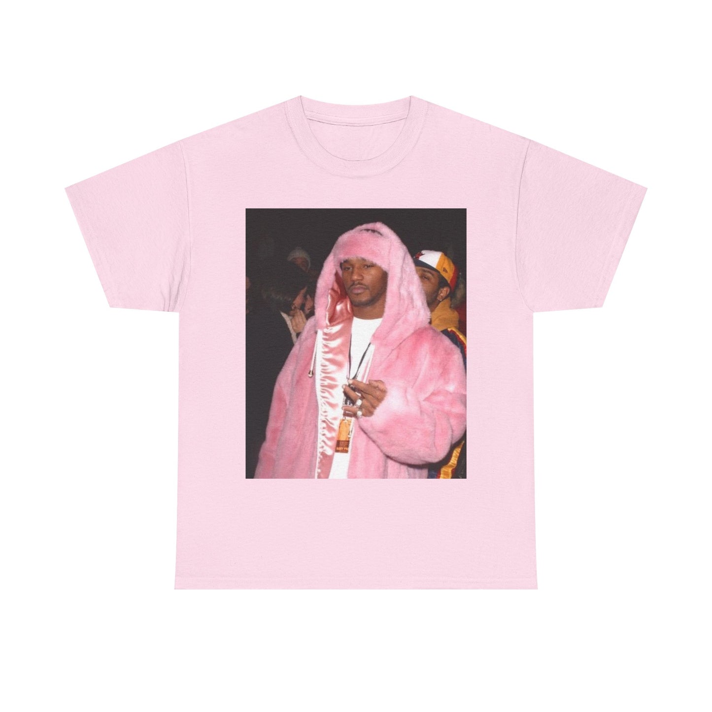 Camron diplomats T-shirt vintage pink fur coat graphic Rap Unisex Heavy Cotton