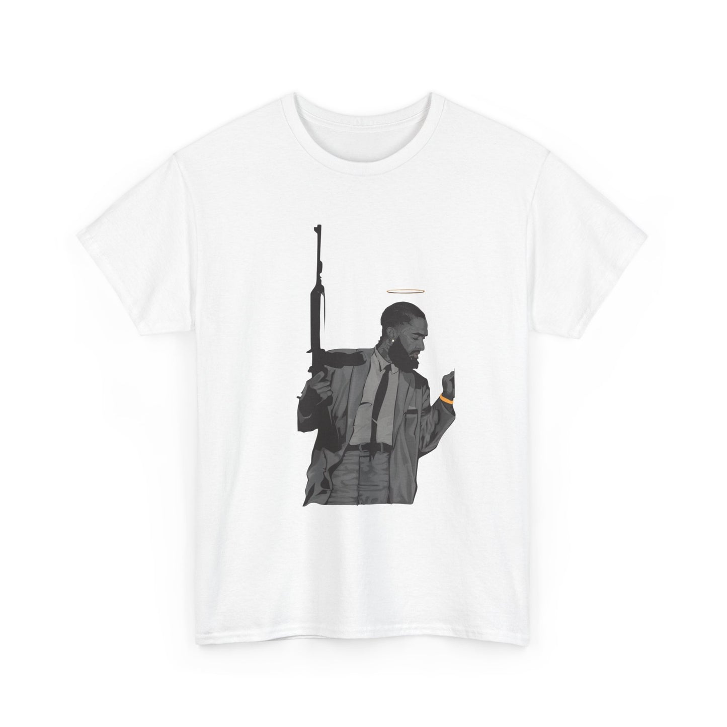 Malcolm X Hustle Rap Hip Hop Cali Graphic T Shirt Heavy Cotton Tee NEW Gift