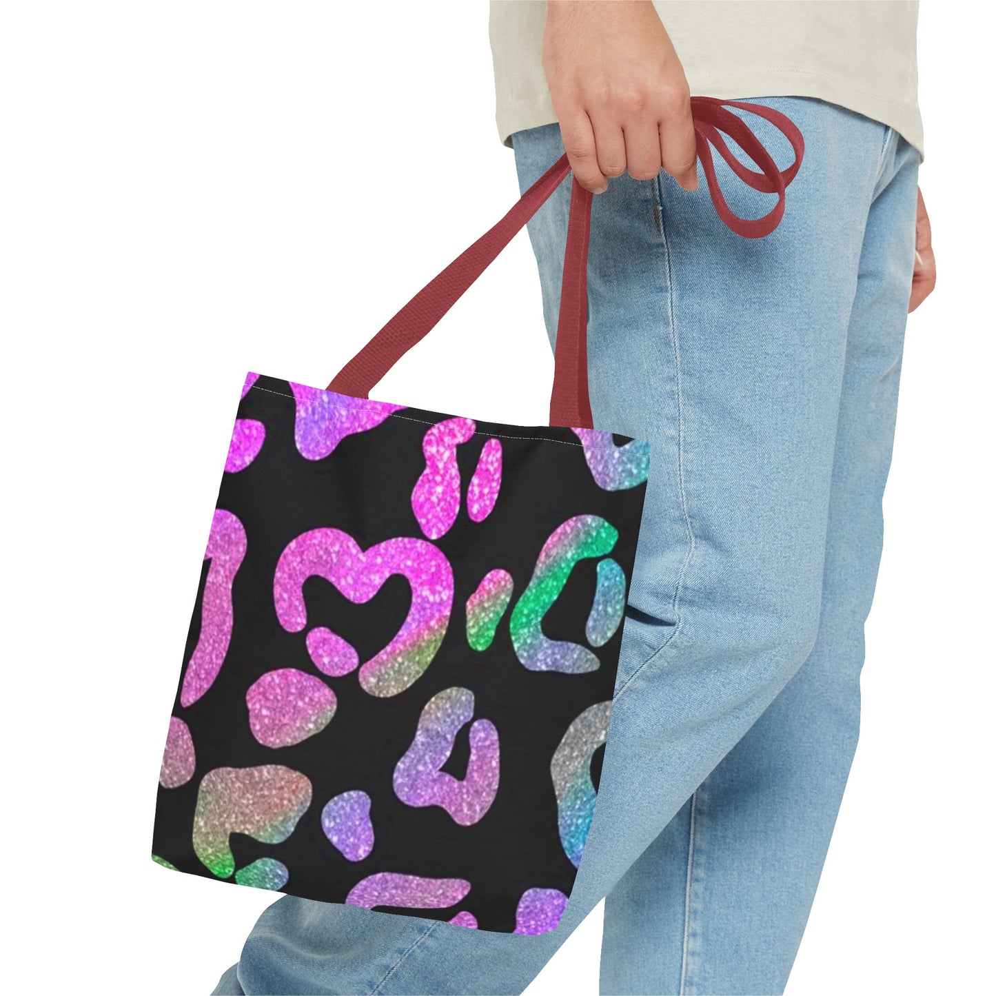 Glitter Cheetah All Over Print BRAND NEW Purse, Pocketbook,Travel Tote Bag