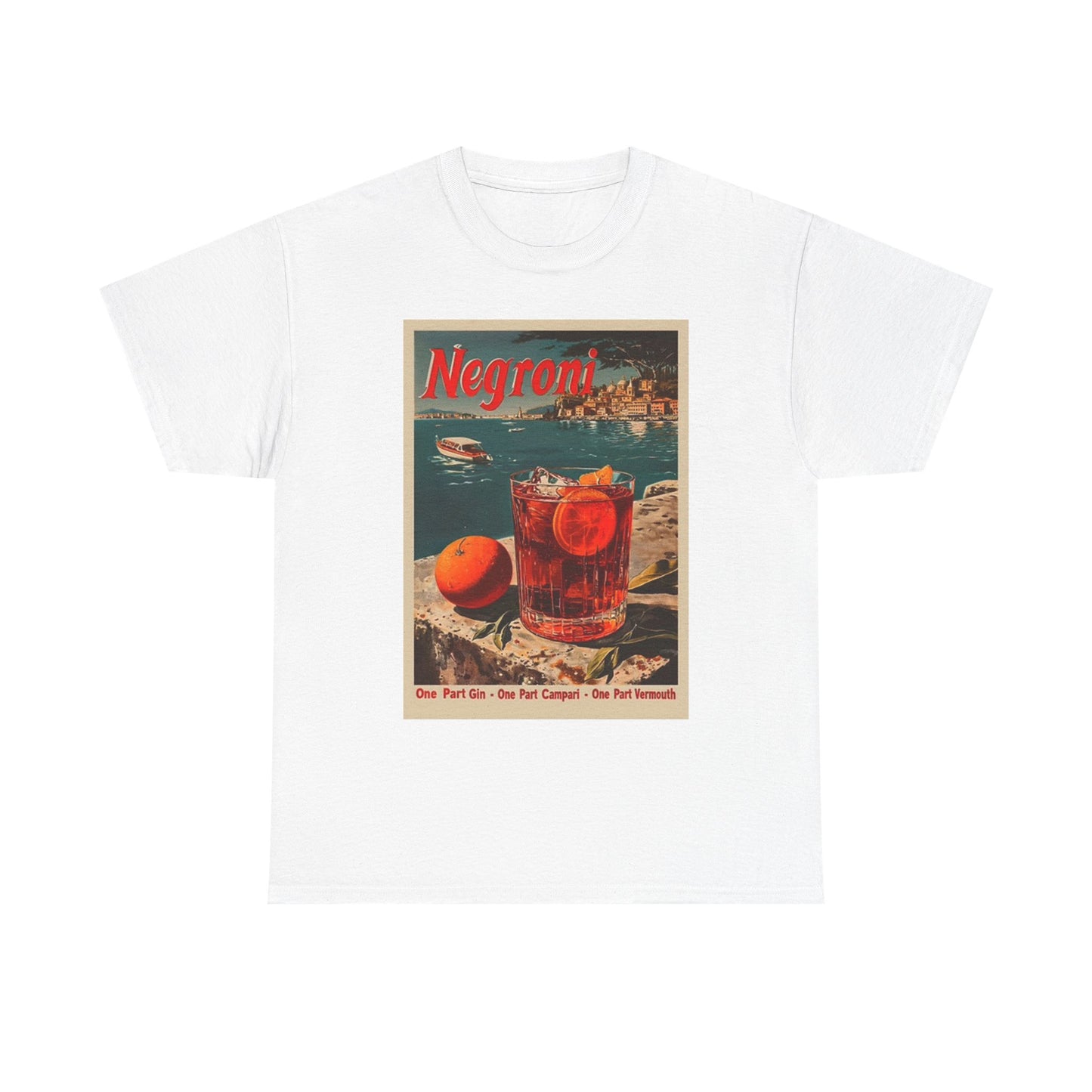 Negroni Poster Bar T Shirt BRAND NEW Apparel Unisex Graphic Tee USA