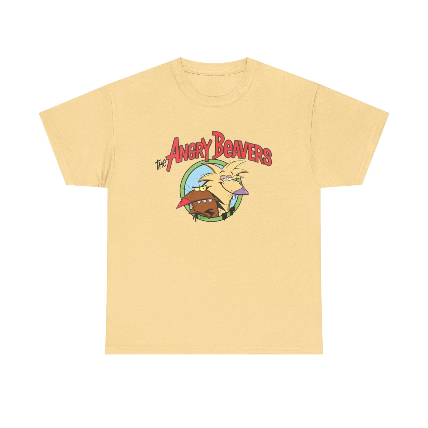 The Angry Beavers 90s Vintage Graphic T-Shirt Unisex Heavy Cotton Tee Gift NEW